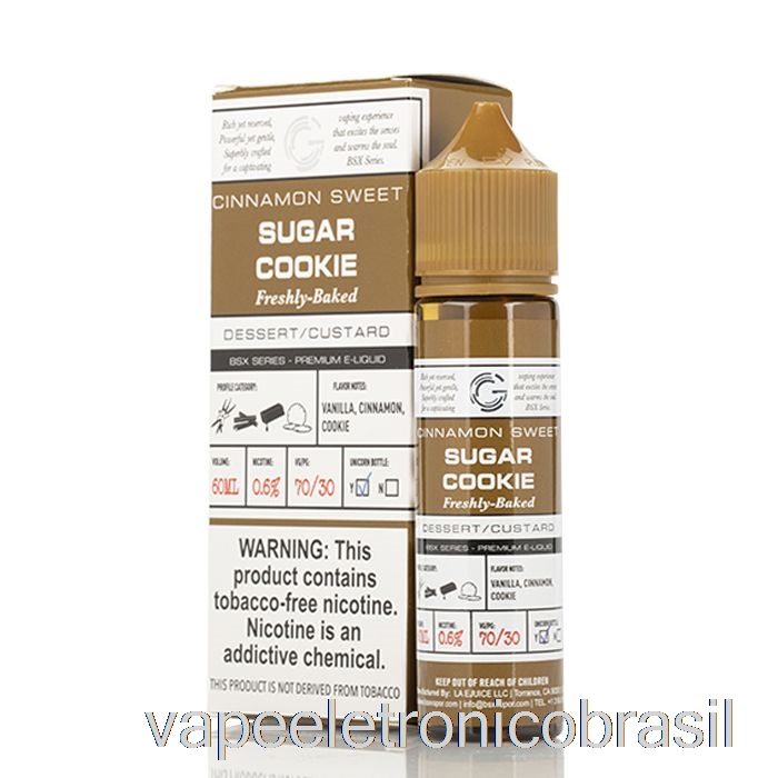 Biscoitos De Açúcar Vape Recarregável - Série Bsx - 60ml 3mg